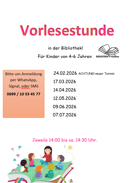 Vorlesestunden 2. Semester 2026