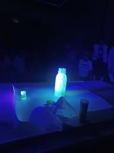 Leuchtende Flasche