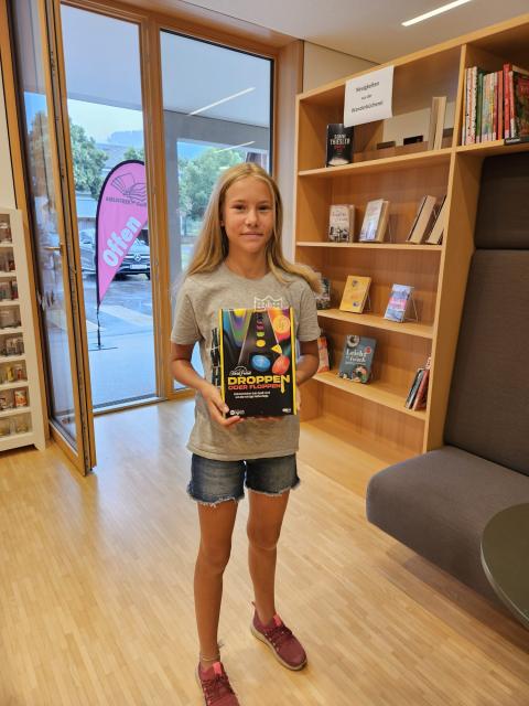 Gewinnerin Spiele-Rallye mit Spiel